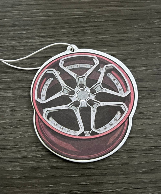 Red/Silver Wheel - Air Freshener