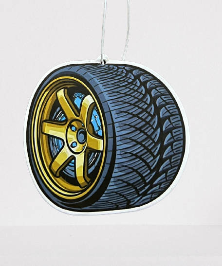 Gold Wheel - Air Freshener