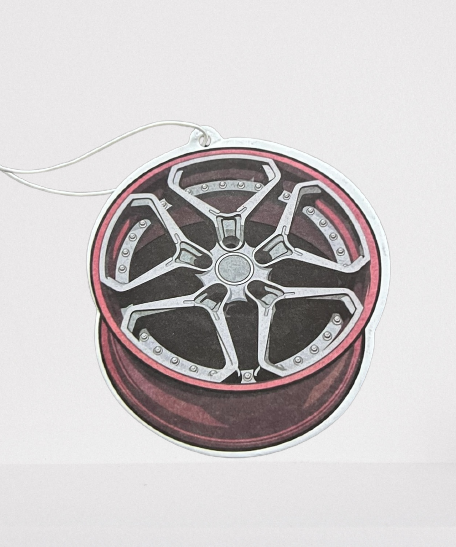 Red/Silver Wheel - Air Freshener